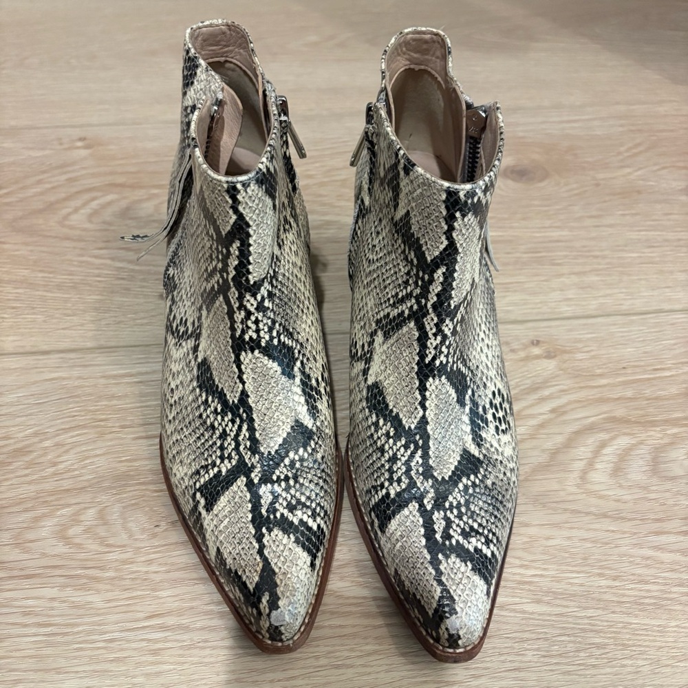 Sam Edelman Ankle Boots in Snakeskin